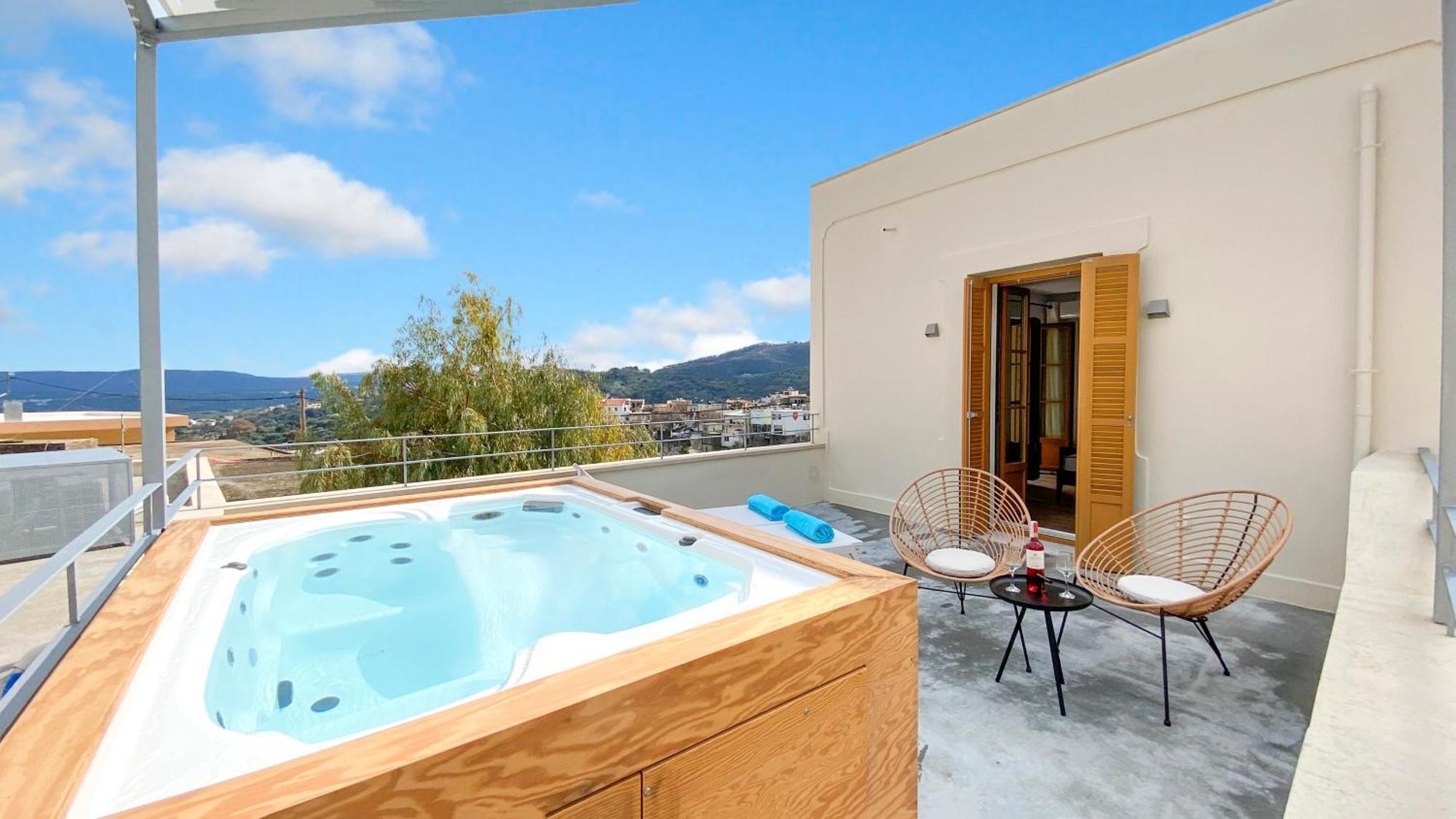 Sun Stone Villas Hriszí Aktí Haniá Kültér fotó