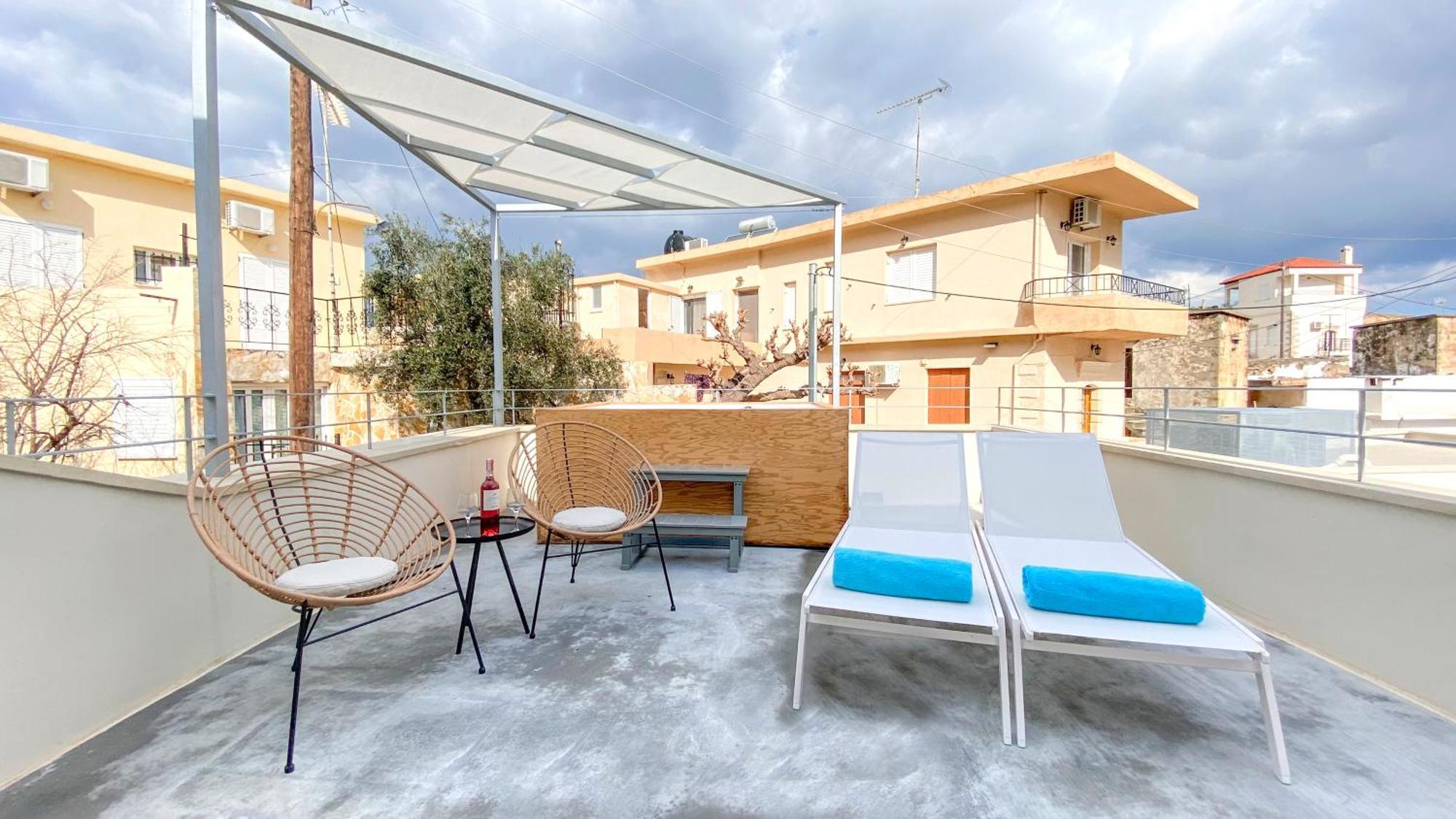 Sun Stone Villas Hriszí Aktí Haniá Kültér fotó