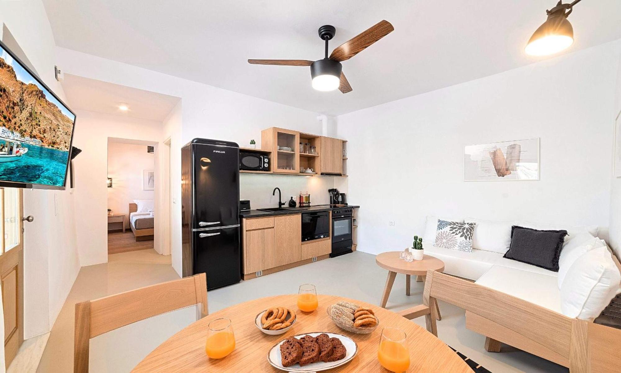 Sun Stone Villas Hriszí Aktí Haniá Kültér fotó