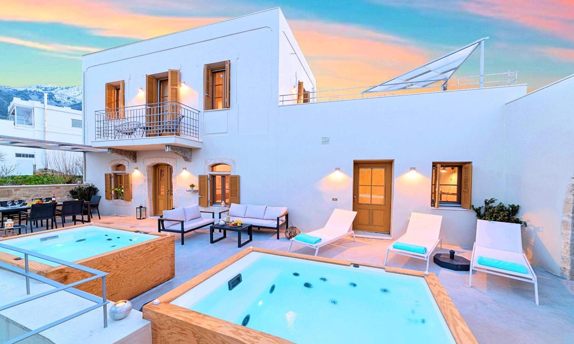 Sun Stone Villas Hriszí Aktí Haniá Kültér fotó