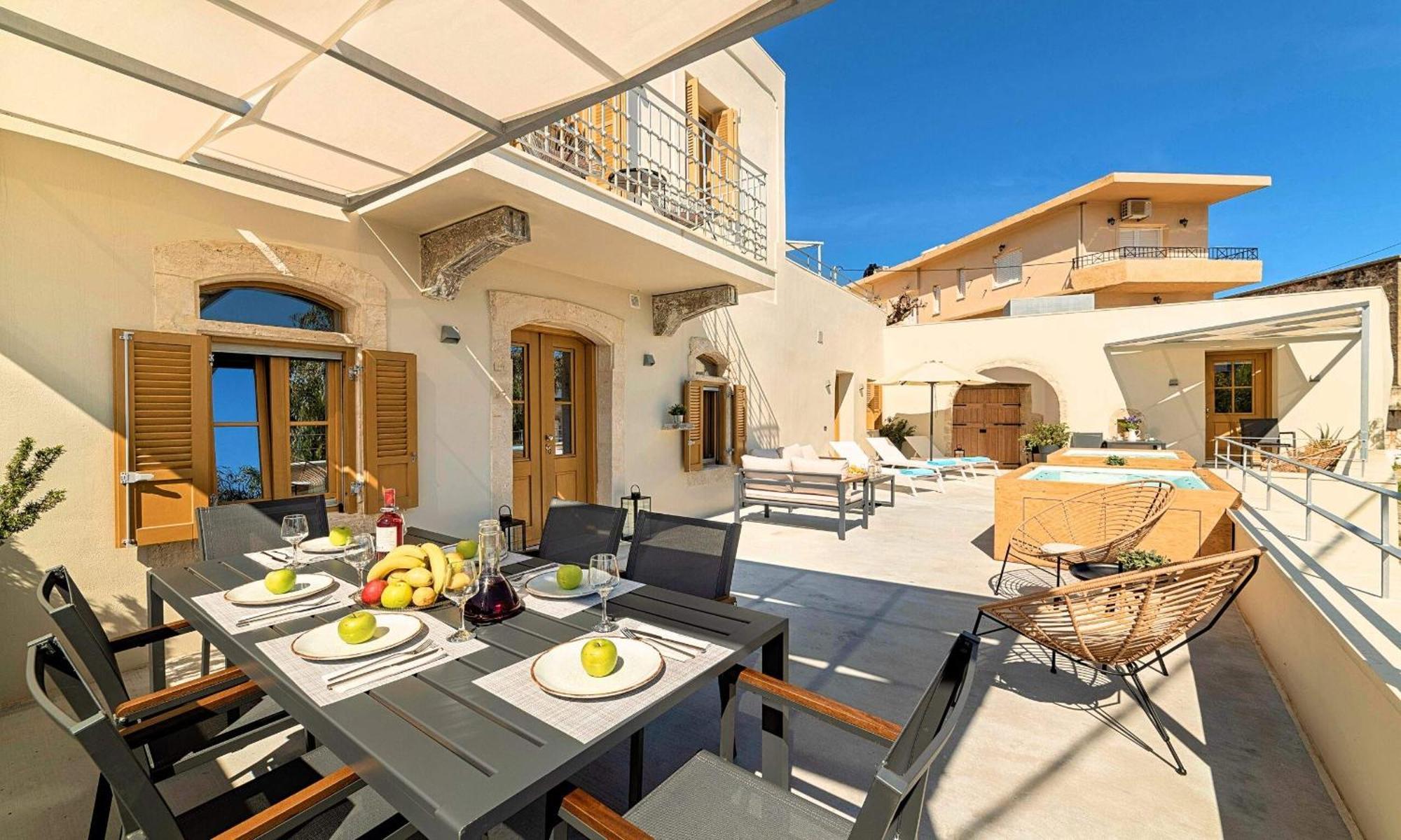 Sun Stone Villas Hriszí Aktí Haniá Kültér fotó